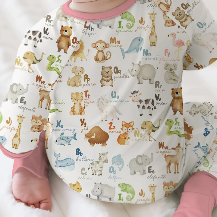 Gerippte Babykleidung mit individuellem Foto - Weich &amp; Skizzenhaft