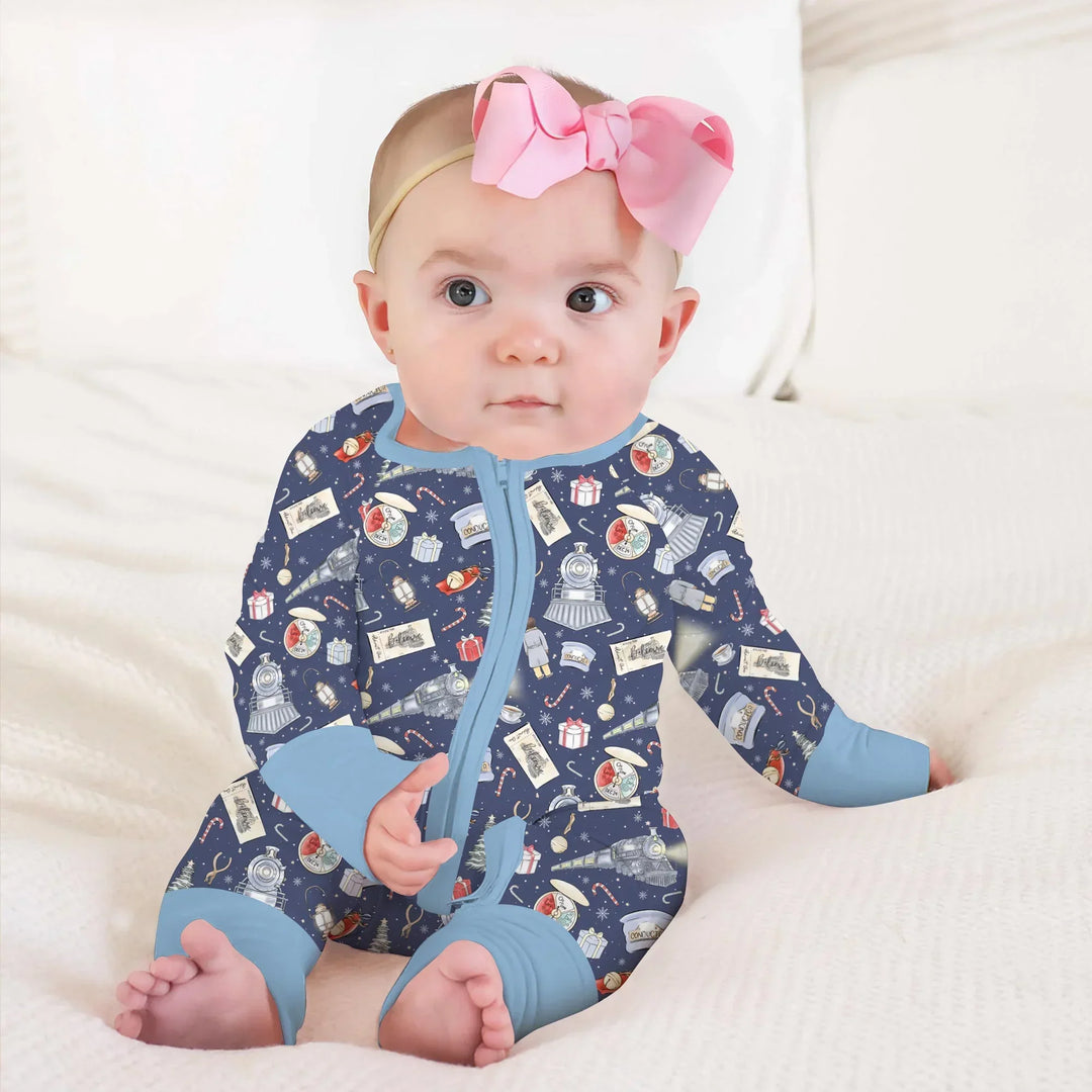 Gerippte Babykleidung mit individuellem Foto - Weich &amp; Skizzenhaft