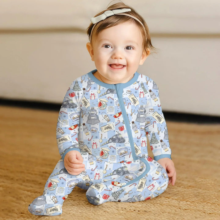 Gerippte Babykleidung mit individuellem Foto - Weich &amp; Skizzenhaft