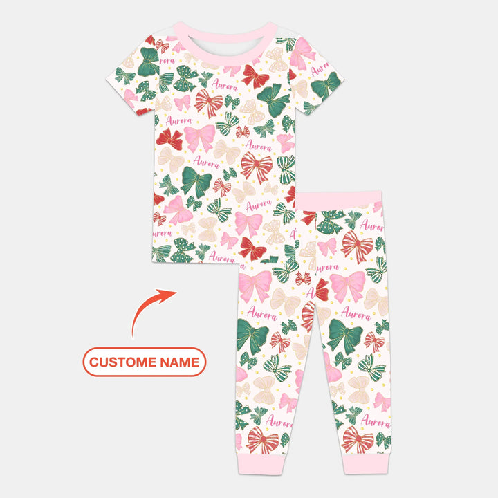 Zweiteiliges, kurzärmliges Pyjama-Set mit Marienkäfern