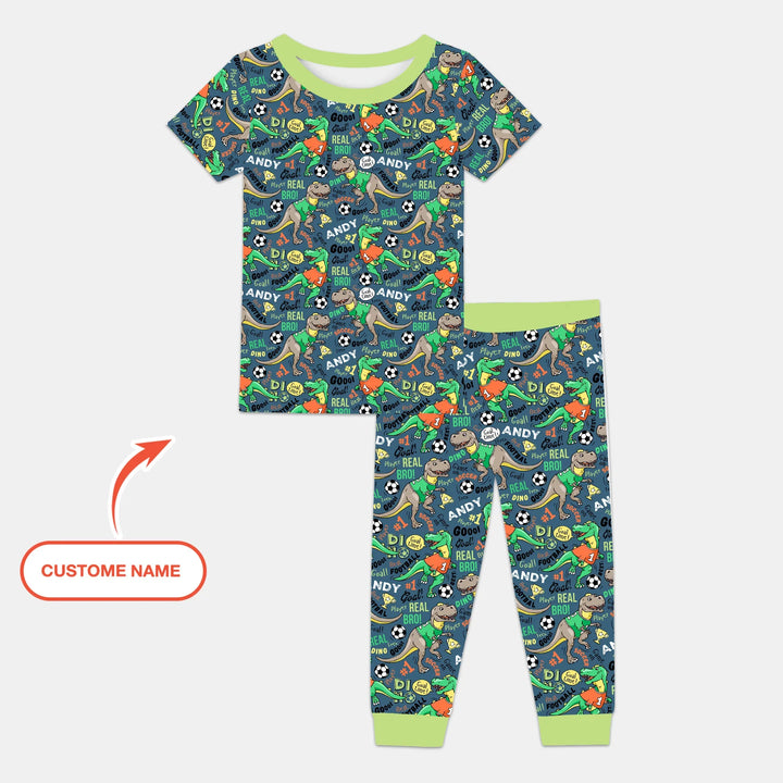 Zweiteiliges, kurzärmliges Pyjama-Set mit Marienkäfern