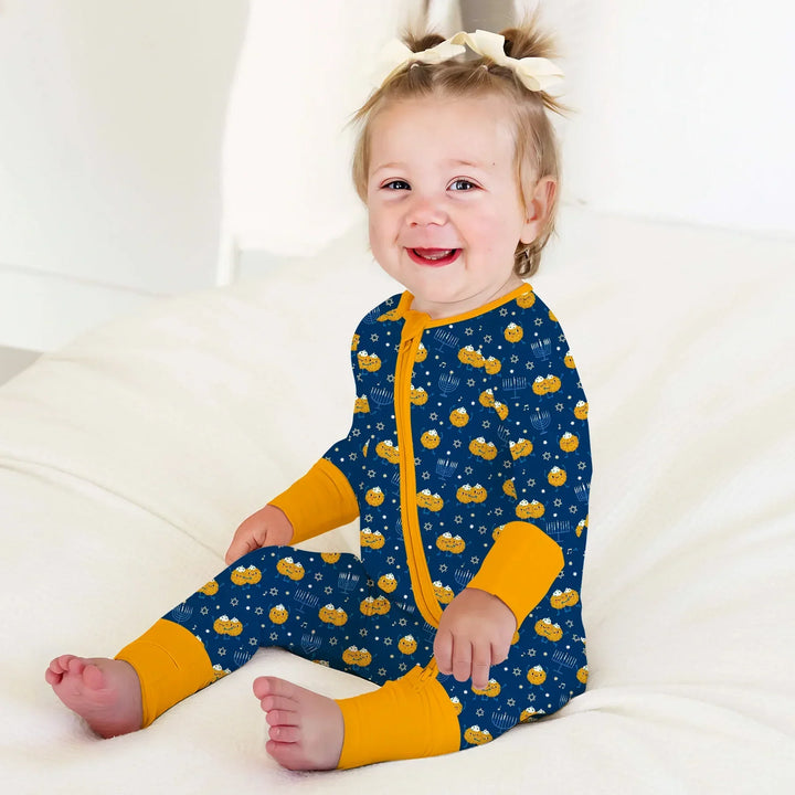 Hanukkah Latke Family Matching Bamboo Convertible Zippy