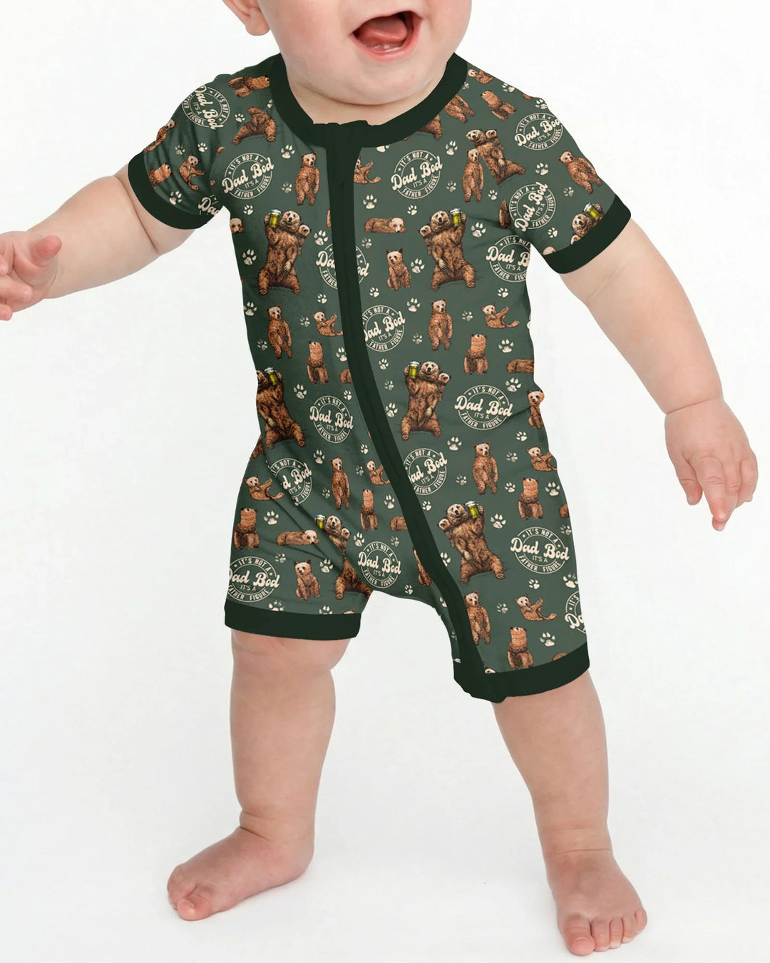 Daddy Bear It's Not A Dad Bod Bamboo Shorty Zippy