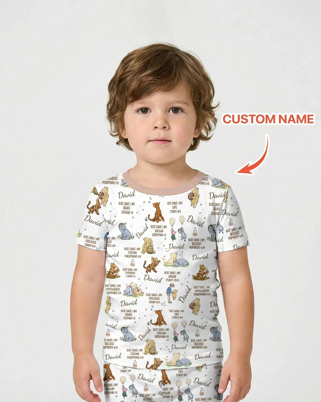 Zweiteiliges Pyjama-Set mit kurzen Ärmeln und Shorts im Sommer-Design