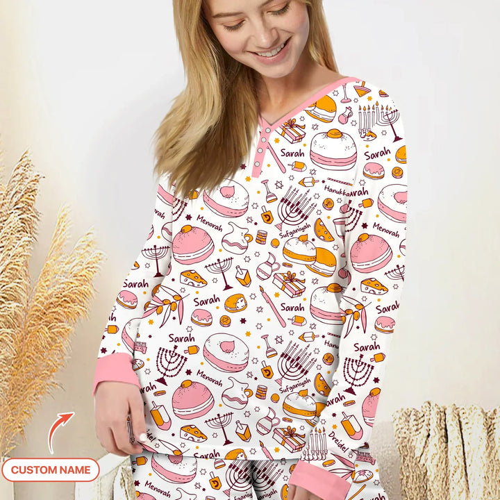 Vorlage für individuelles Damen-Pyjama-Set