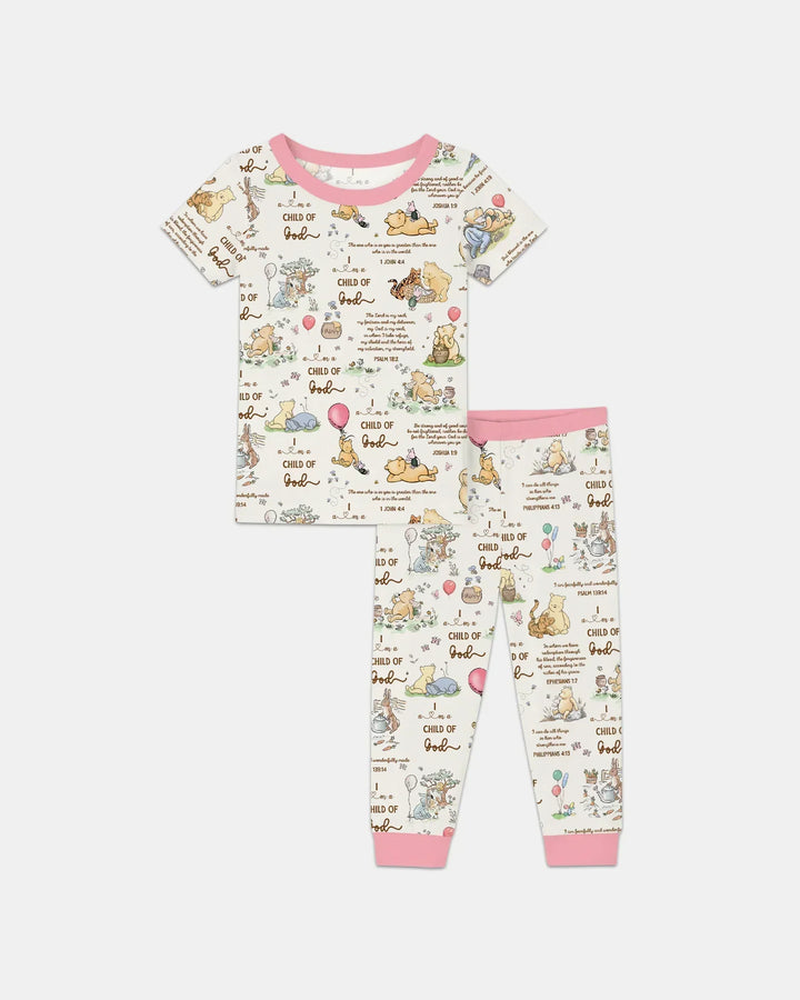 Zweiteiliges, kurzärmliges Pyjama-Set mit Marienkäfern