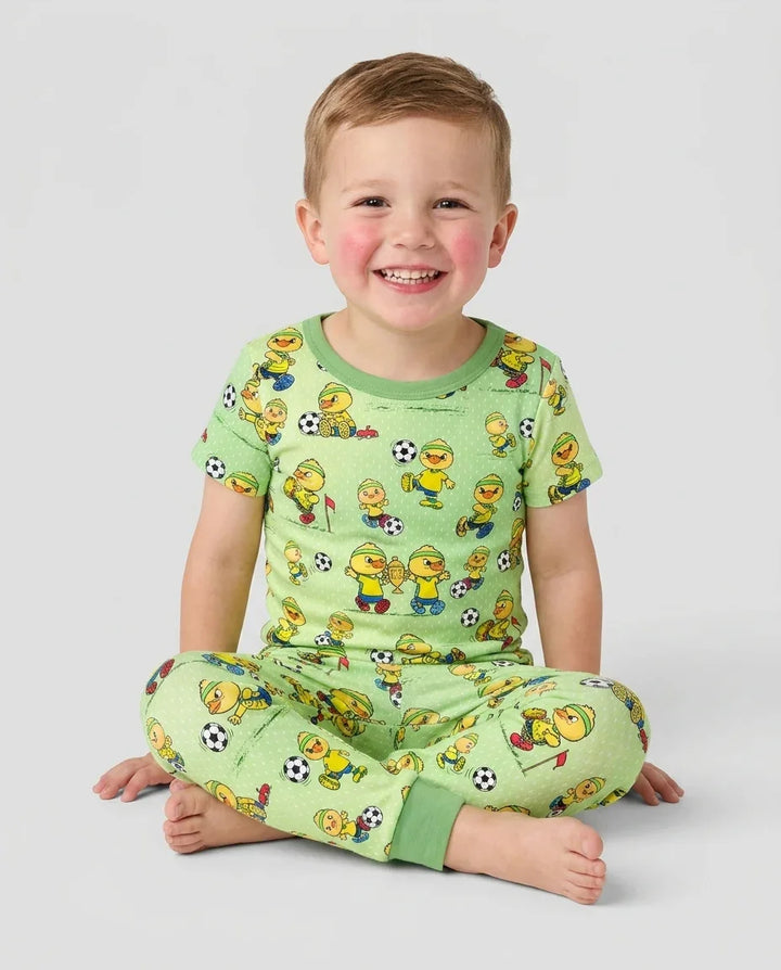 Zweiteiliges, kurzärmliges Pyjama-Set mit Marienkäfern