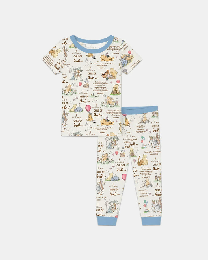 Zweiteiliges, kurzärmliges Pyjama-Set mit Marienkäfern