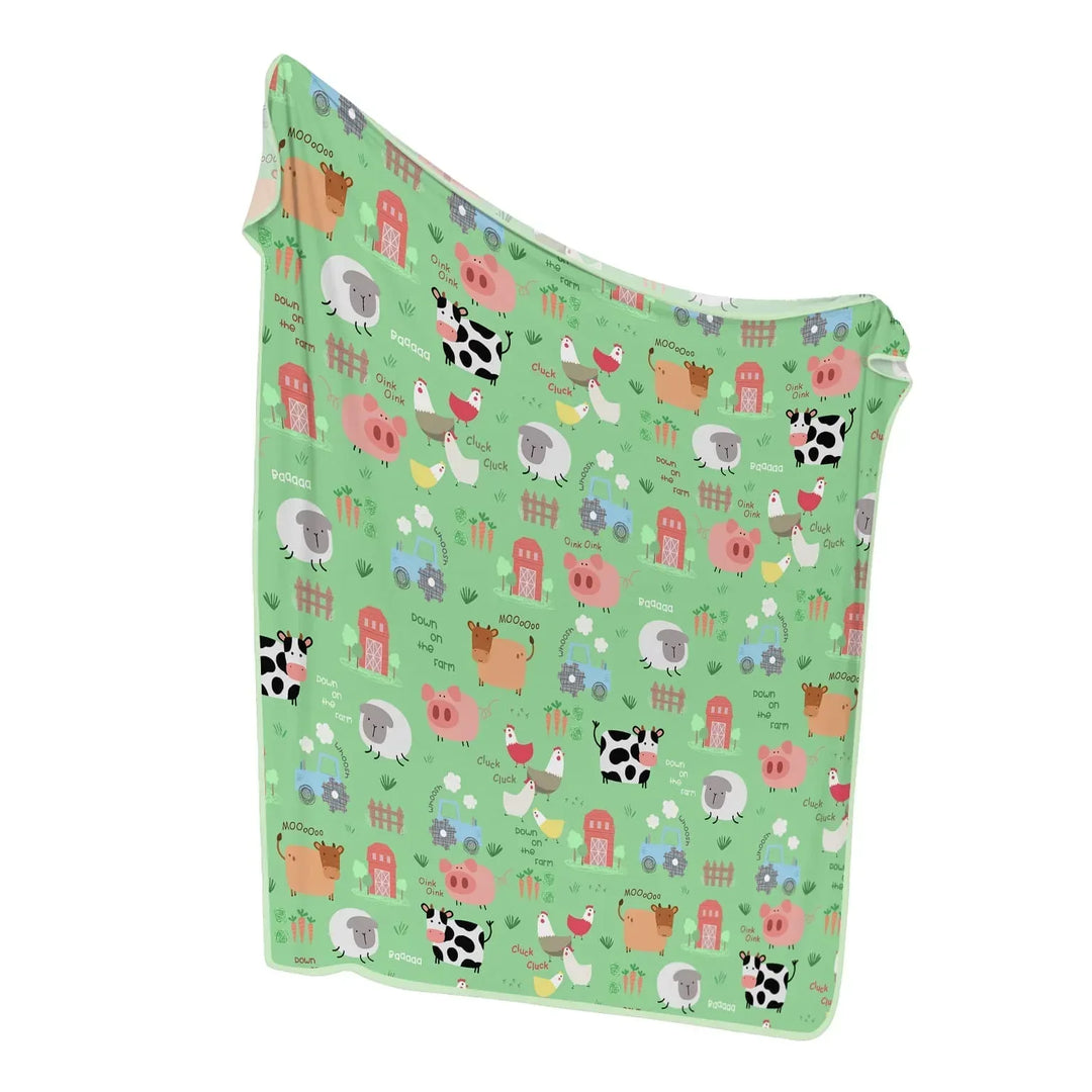 Farm Yard Bamboo Blanket