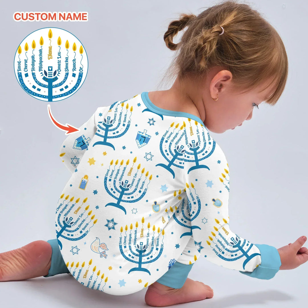 Hanukkah Custom Name Bamboo Convertible Zippy