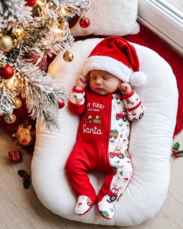 Gerippte Babykleidung mit individuellem Foto - Weich &amp; Skizzenhaft