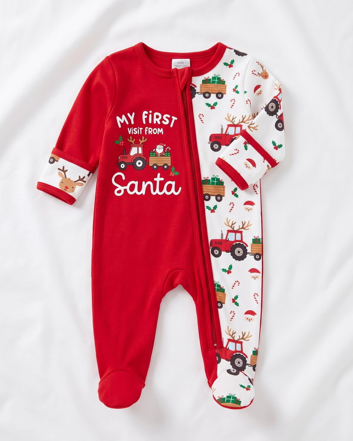 Gerippte Babykleidung mit individuellem Foto - Weich &amp; Skizzenhaft