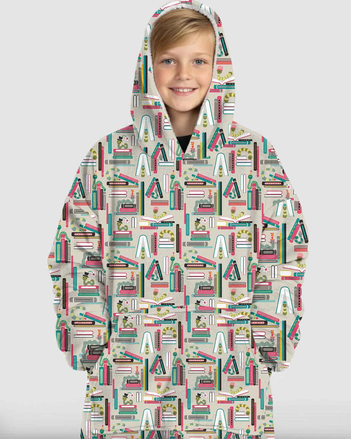 Bookworm Adventures Bamboo Blanket Hoodie