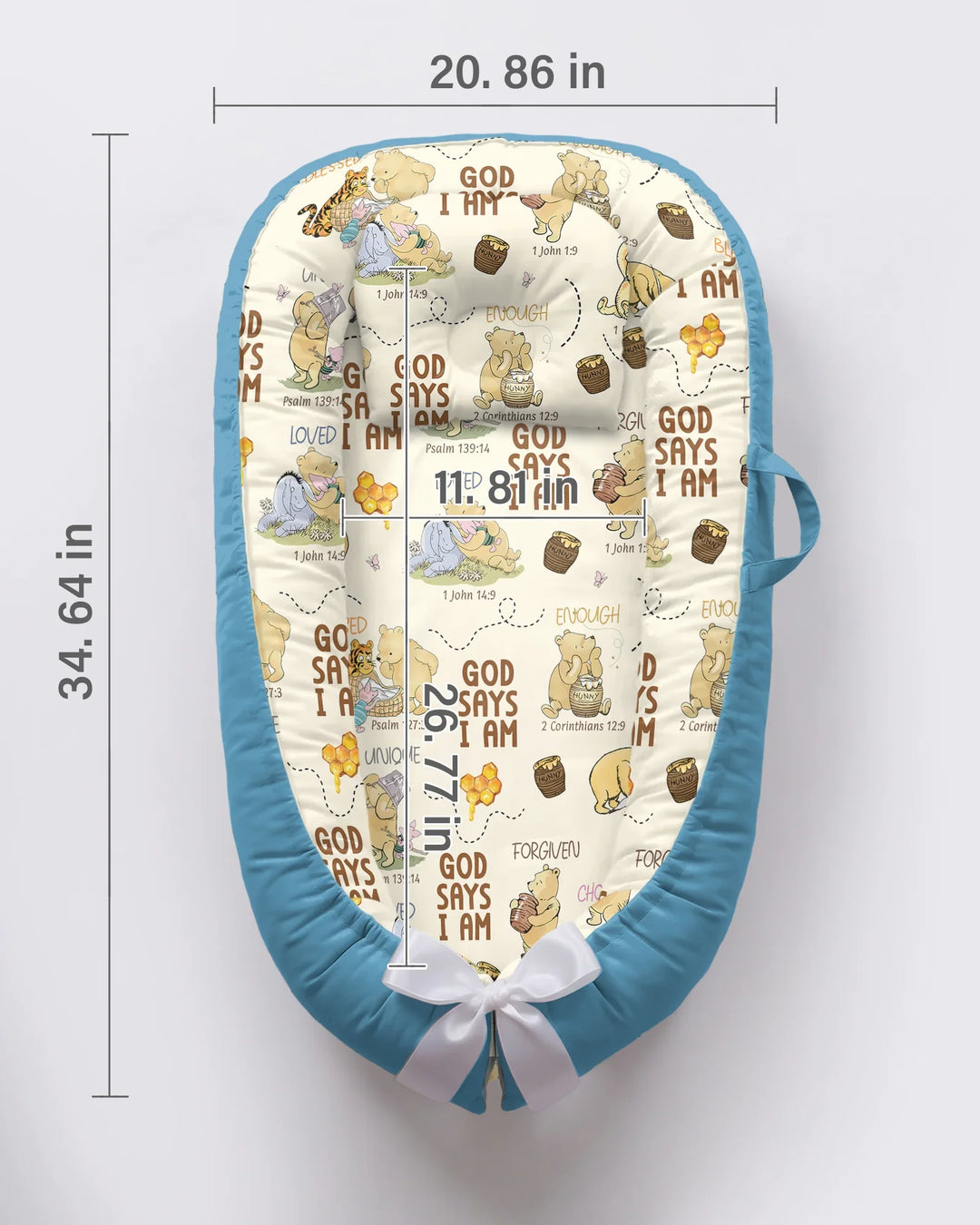 Gott sagt, ich bin – Little Blessings Bambus Baby Nestchen