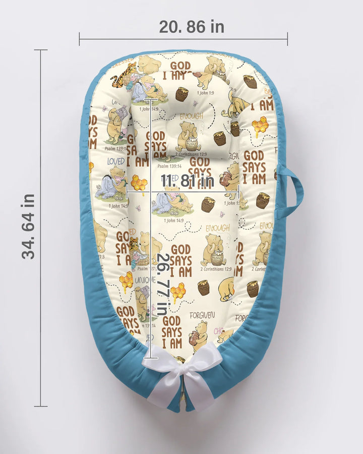 Gott sagt, ich bin – Little Blessings Bambus Baby Nestchen