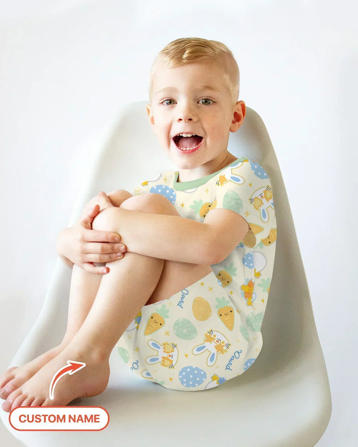 Zweiteiliges Pyjama-Set mit kurzen Ärmeln und Shorts im Sommer-Design