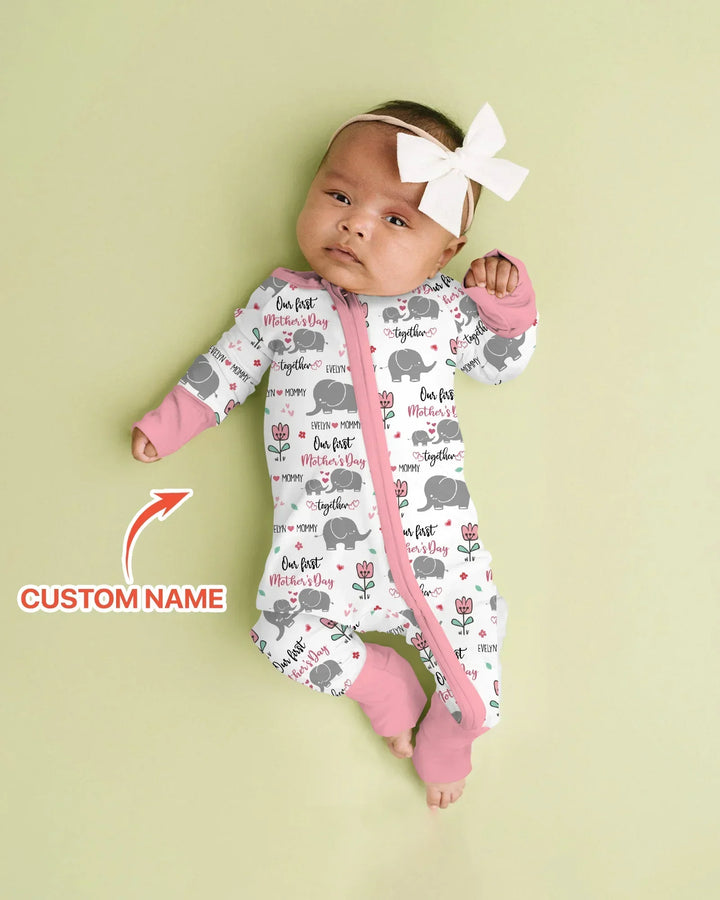Gerippte Babykleidung mit individuellem Foto - Weich &amp; Skizzenhaft