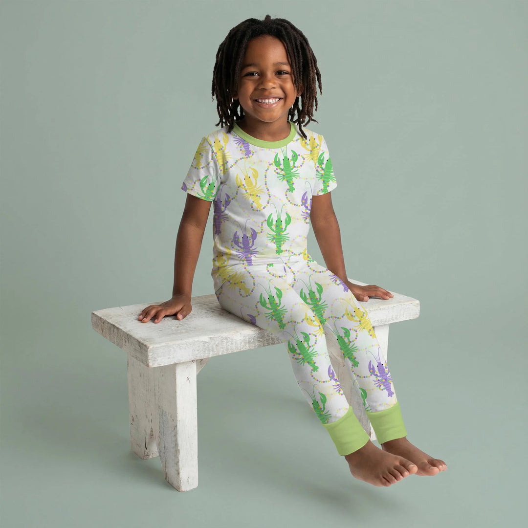 Zweiteiliges, kurzärmliges Pyjama-Set mit Marienkäfern