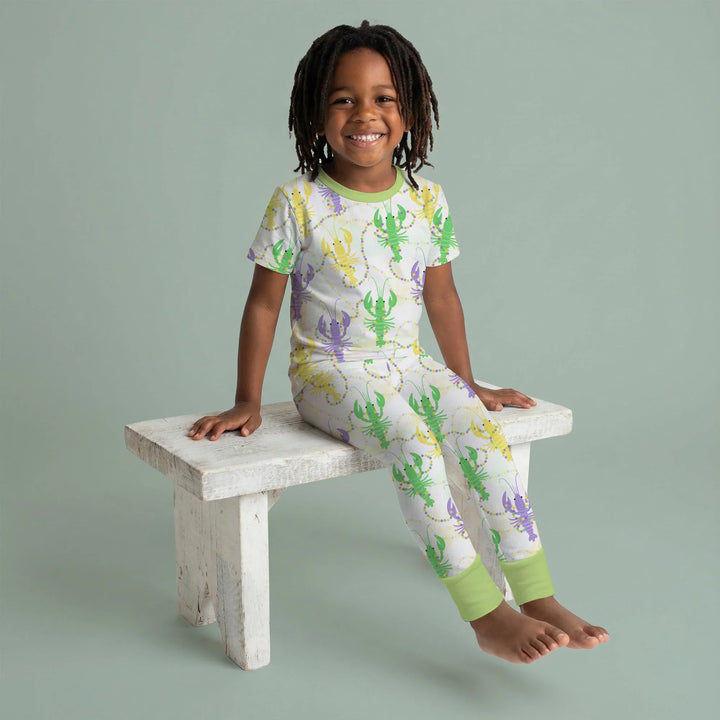 Zweiteiliges, kurzärmliges Pyjama-Set mit Marienkäfern