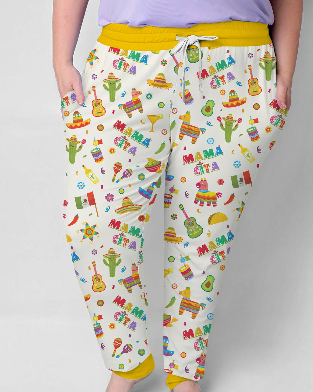 Cinco de Mayo Familie passende Pyjama-Set aus Bambus für Damen
