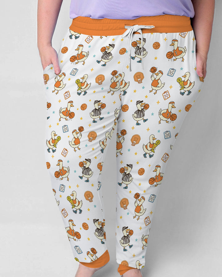 Silly Goose Playing Basketball Bamboo Women Pajama Set