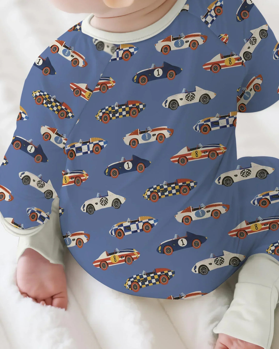Gerippte Babykleidung mit individuellem Foto - Weich &amp; Skizzenhaft