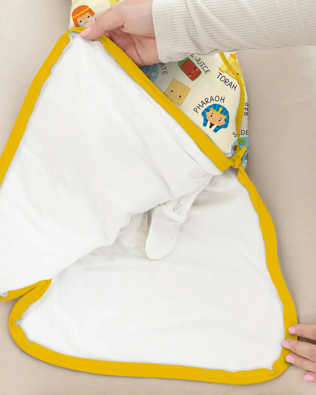 Cute Passover Characters Bamboo Sleep Bag