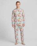 Kawaii Christmas Donuts Bamboo Men's Pajama Set