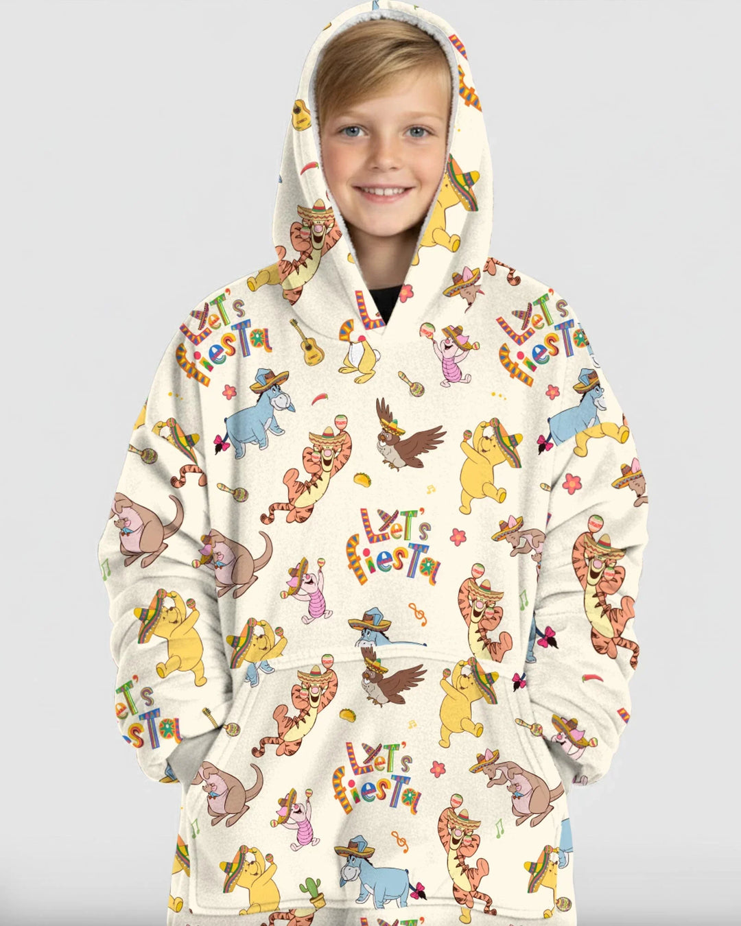 Let's Fiesta Tragbarer Bambus-Decken-Hoodie