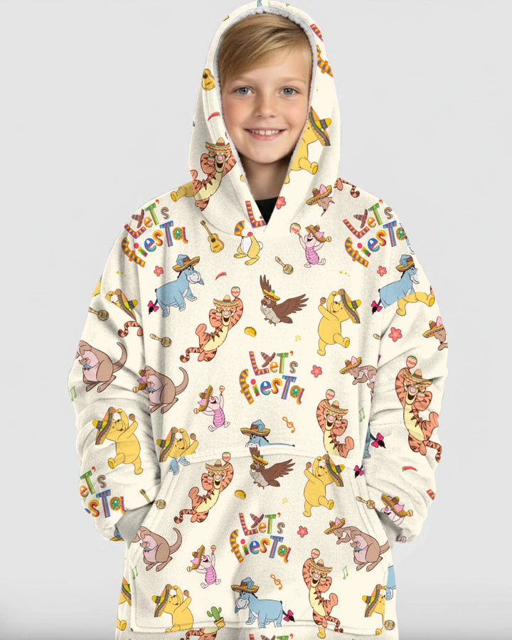 Let's Fiesta Tragbarer Bambus-Decken-Hoodie