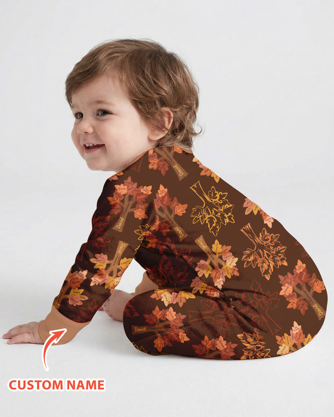Custom Thanksgiving Tree Bamboo Convertible Zippy