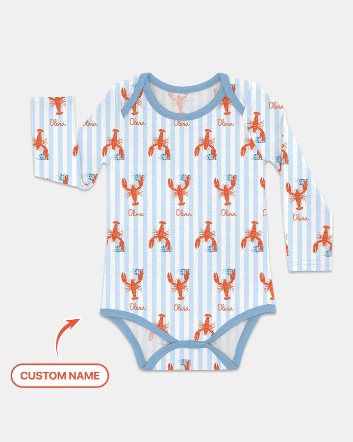 Custom Name Crawfish Beer Season Bamboo Bodysuit