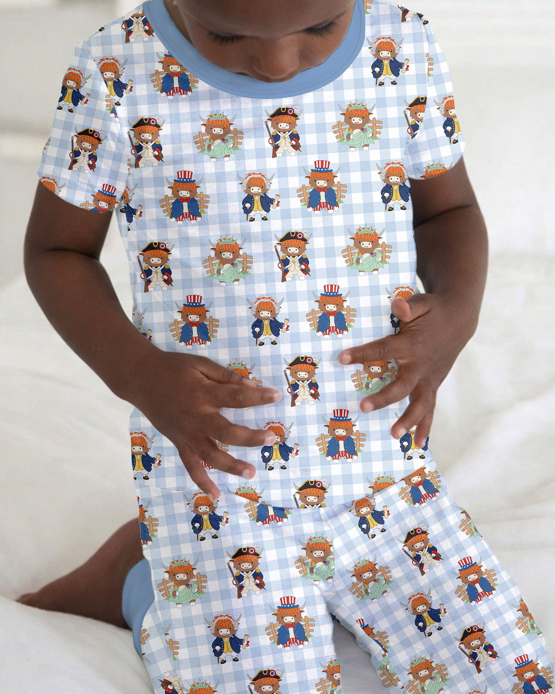 Zweiteiliges, kurzärmliges Pyjama-Set mit Marienkäfern