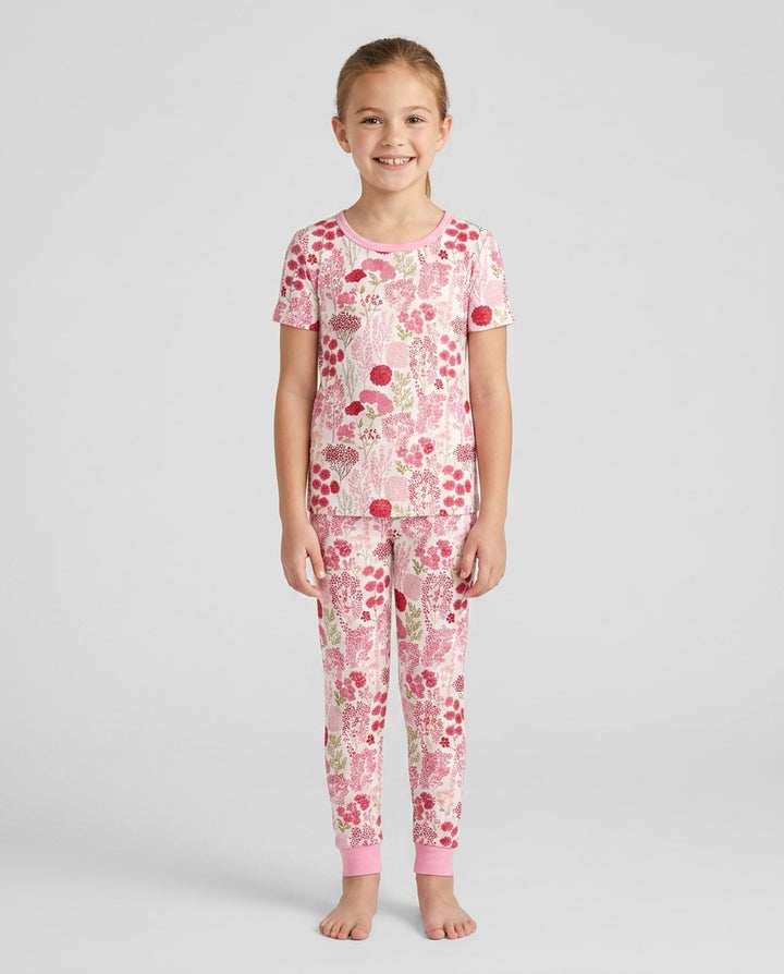 Zweiteiliges, kurzärmliges Pyjama-Set mit Marienkäfern