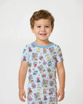 Zweiteiliges, kurzärmliges Pyjama-Set mit Marienkäfern