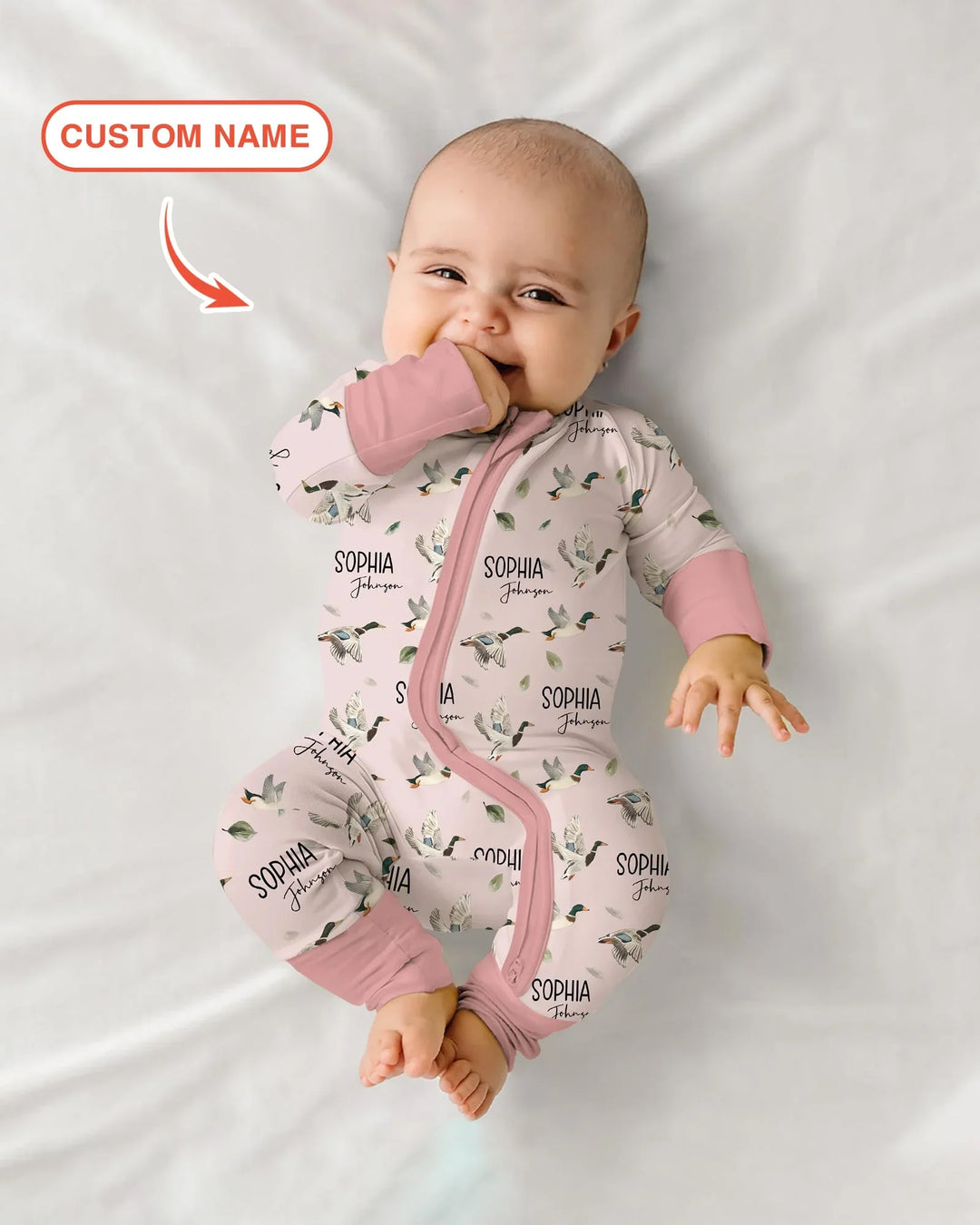 Gerippte Babykleidung mit individuellem Foto - Weich &amp; Skizzenhaft