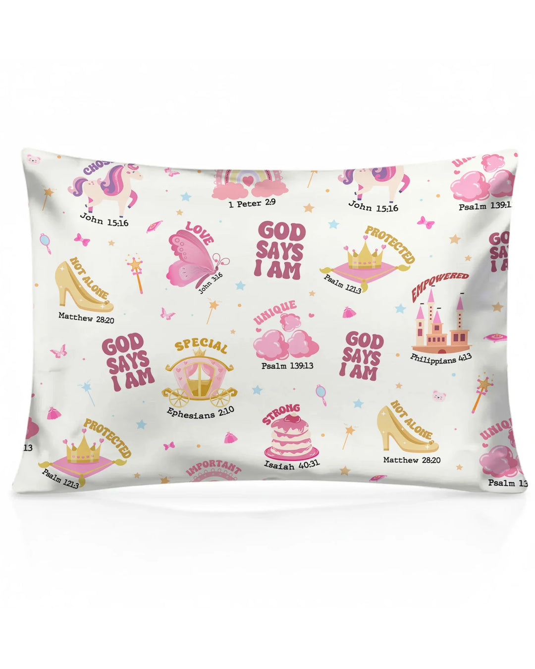 God Says I Am Girl Bamboo Pillow Case
