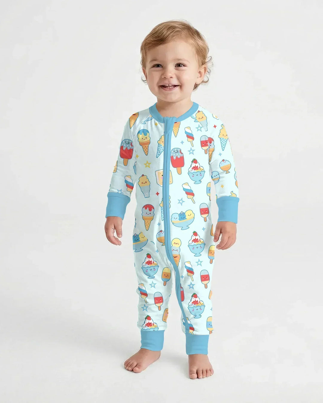 Gerippte Babykleidung mit individuellem Foto - Weich &amp; Skizzenhaft