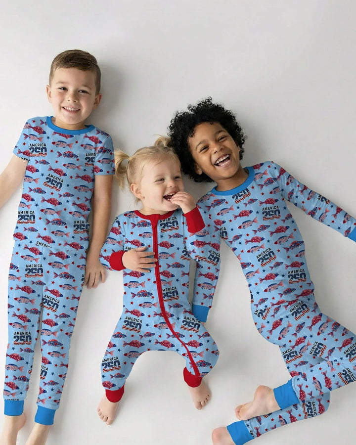 Zweiteiliges, kurzärmliges Pyjama-Set mit Marienkäfern