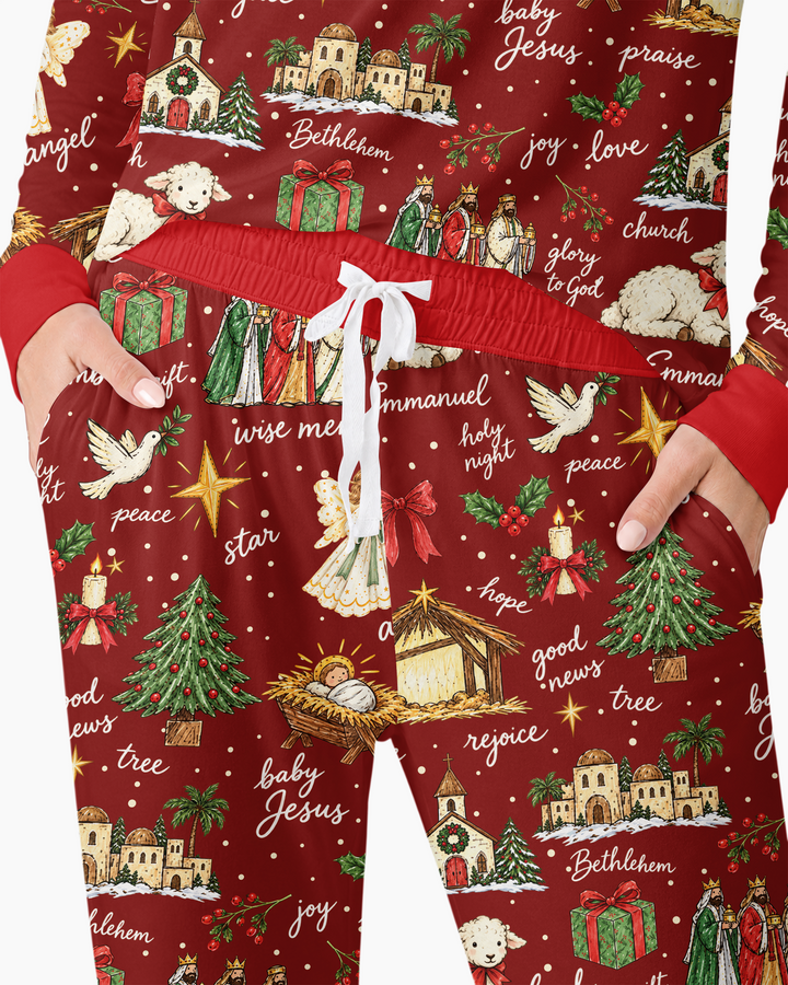 Tis The Season Family Matching Bamboo Women Pajama Set
