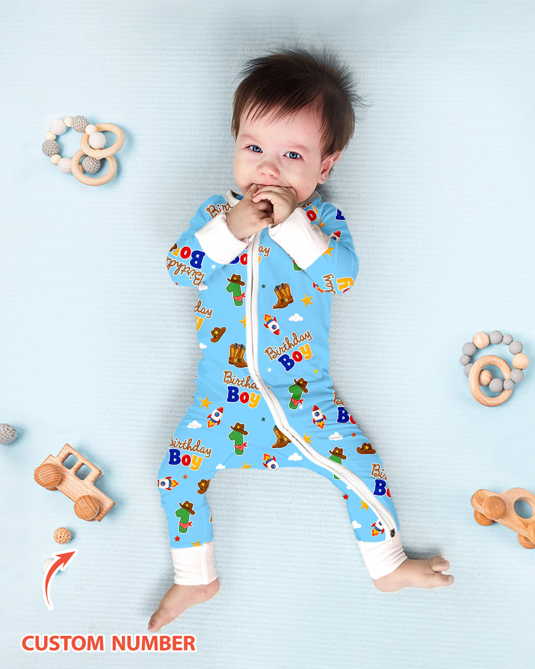 Gerippte Babykleidung mit individuellem Foto - Weich &amp; Skizzenhaft