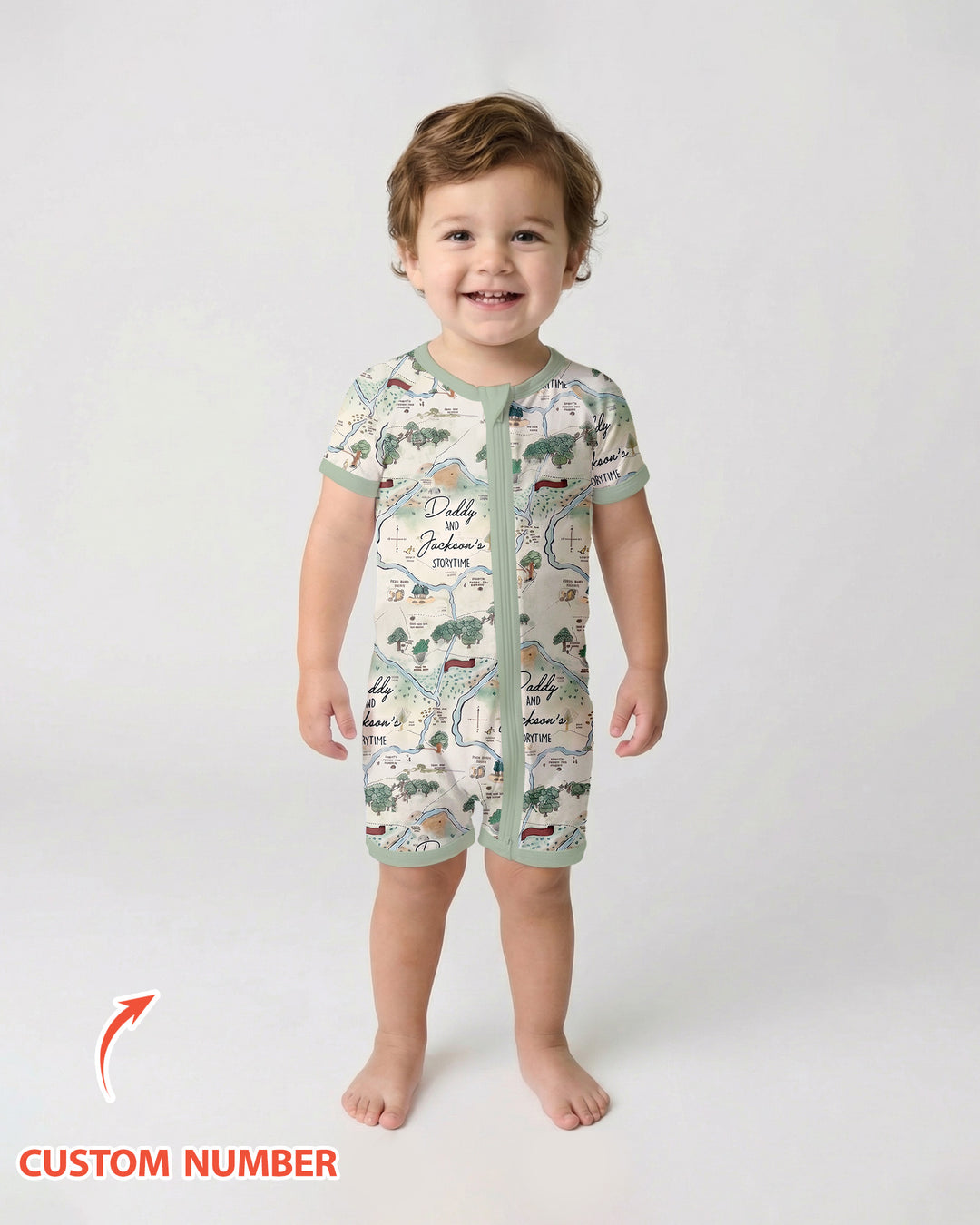 Mommy Daddy And Me Bedtime Story Family Matching Bamboo Shorty Zippy