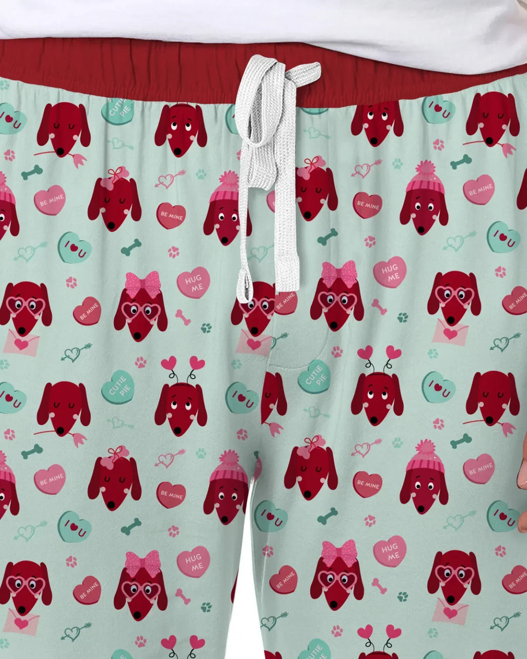 Dachshund Is My Valentine Bamboo Men's Pajama Set