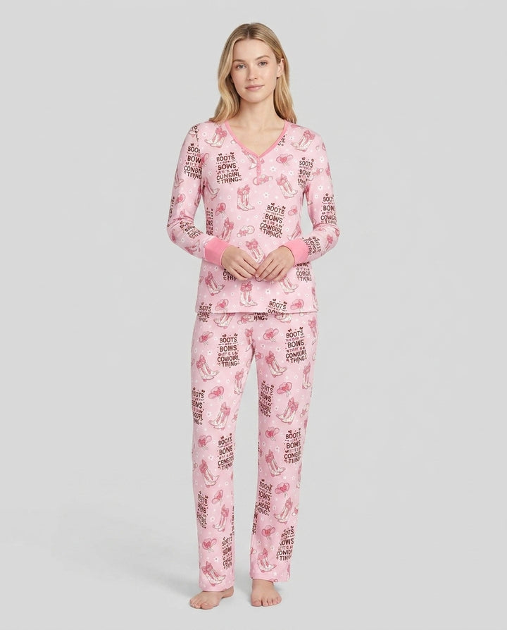 Vorlage Bambus Damen Pyjama Set