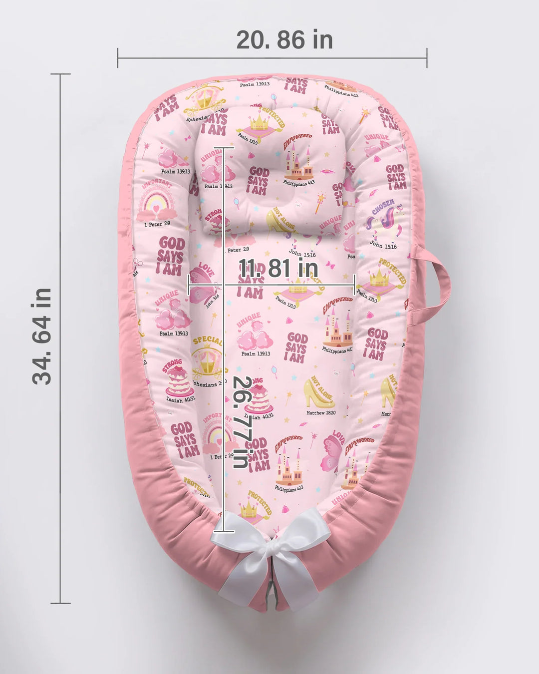 Gott sagt, ich bin ein Mädchen – Babynest aus Bambus