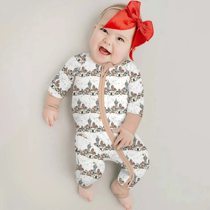 Gerippte Babykleidung mit individuellem Foto - Weich &amp; Skizzenhaft
