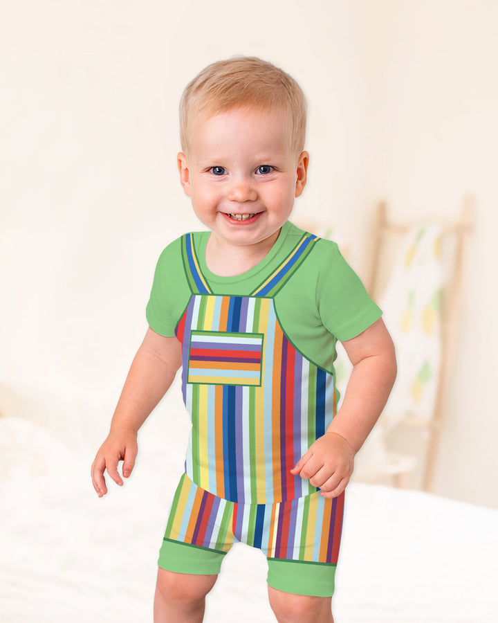 Schlafanzug-Set zweiteilig, kurze Ärmel, kurze Hose, Bambus