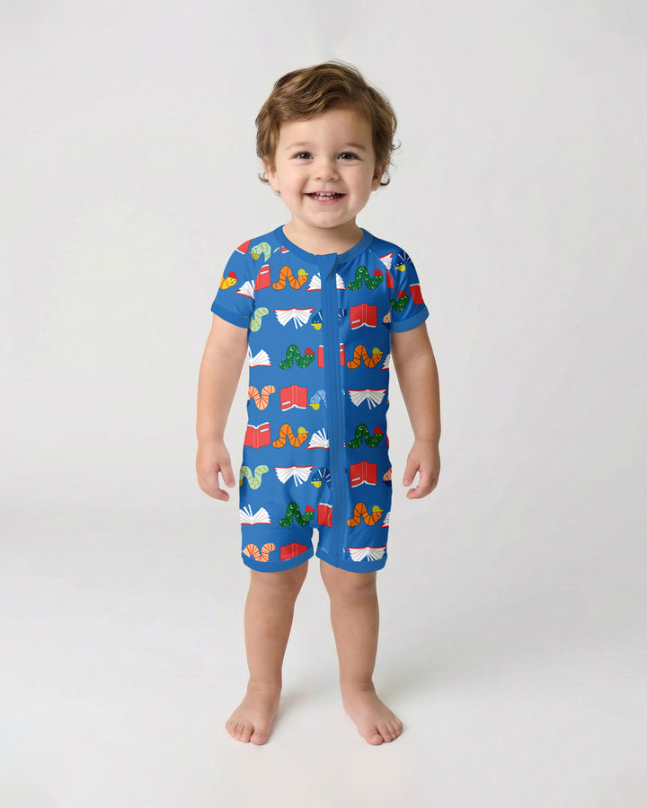 Bookworm Family Matching Bamboo Shorty Zippy