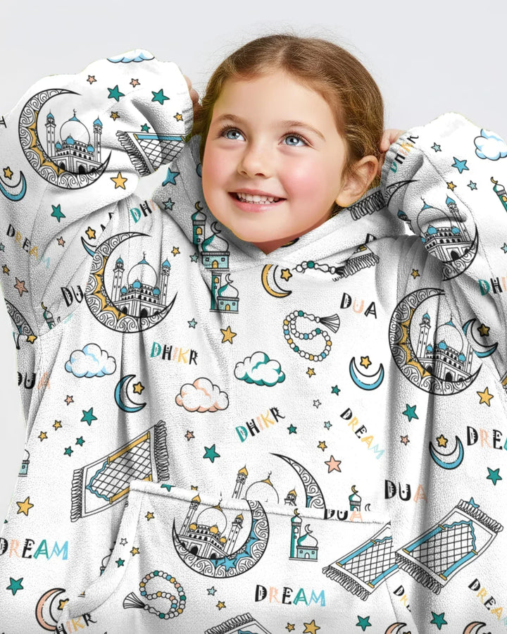 Dua, Dhikr, Traum Passender Familien-Deckenhoodie aus Bambus