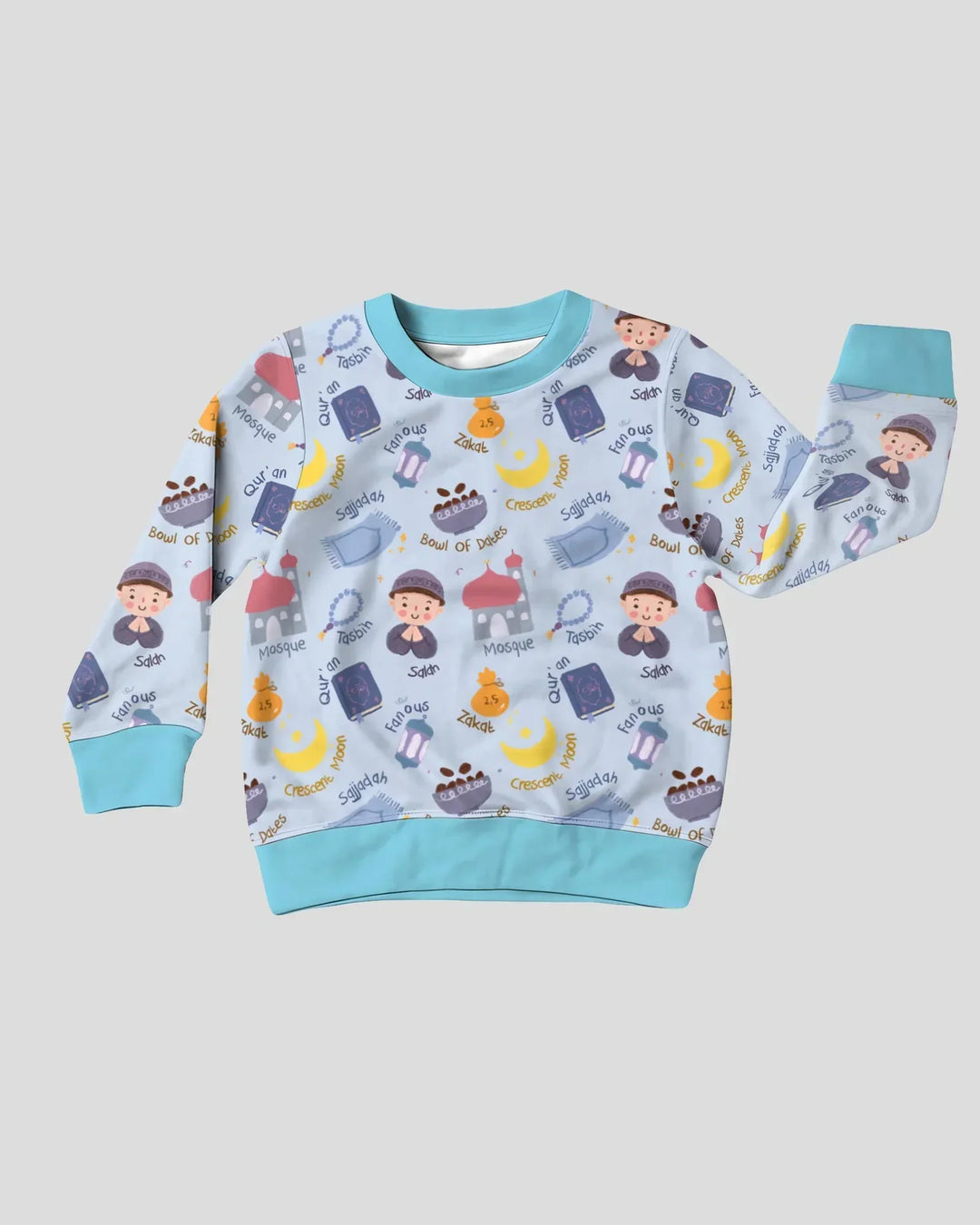 Fröhliches Ramadan Bambus-Rundhals-Sweatshirt